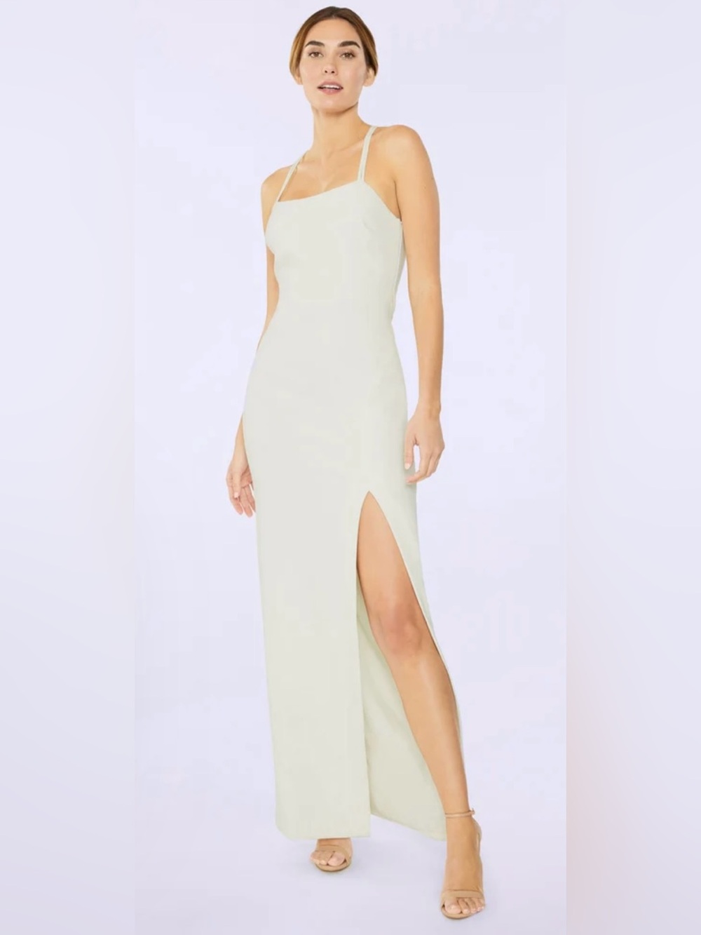 LIKELY Zona Gown Strappy Back Dress Size 6